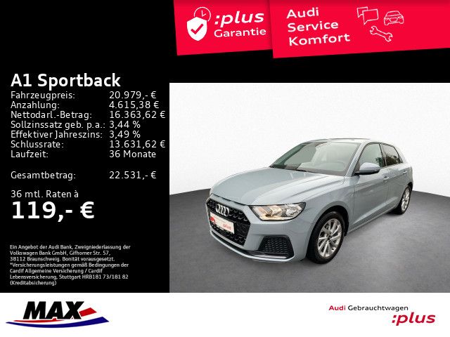 A1 Sportback 25 TFSI +SHZ+TEMPOMAT+PDC+CARPLAY++