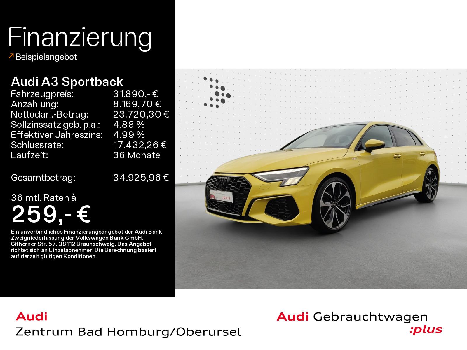Audi A3 Sportback 2.0 TDI quattro S line*Navi*Matrix*