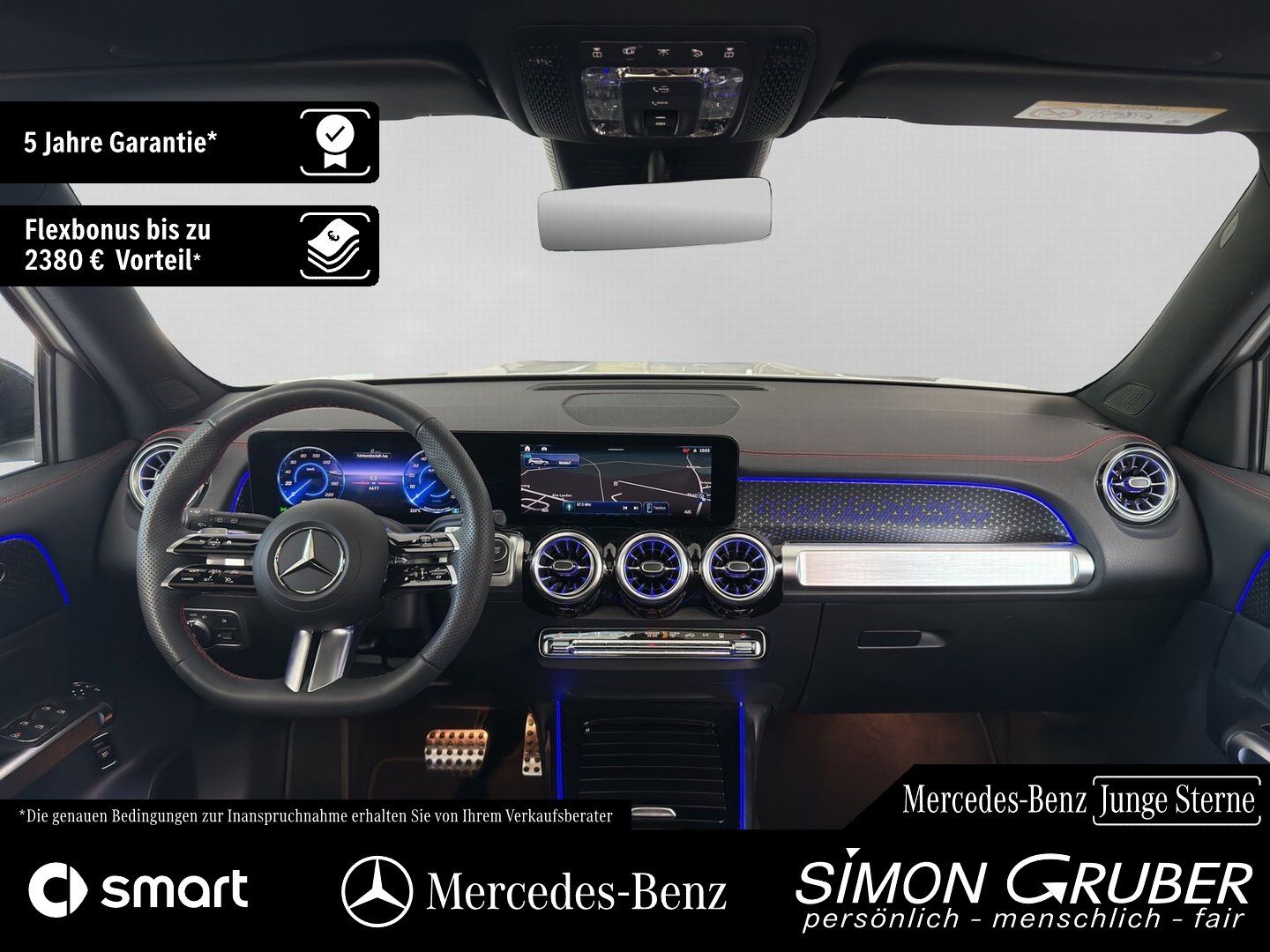 Fahrzeugabbildung Mercedes-Benz EQB 300 4M AMG Pano Fahrassist 7Sitze Mod 2026