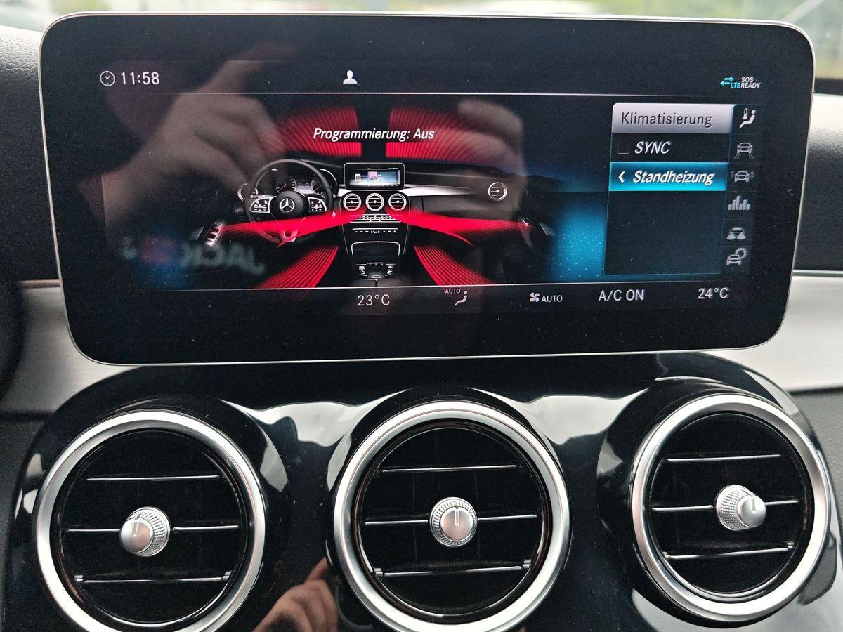 Mercedes-Benz C-Class Lim. AHK Multibeam Standhz Kamera Navi Alu, миниатюра 19