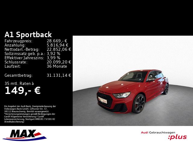 A1 Sportback 40 TFSI S-LINE LED+KAMERA+SONOS+DAB