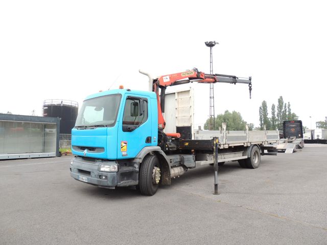 Renault P270 Plateau + Palfinger PK12000 kran