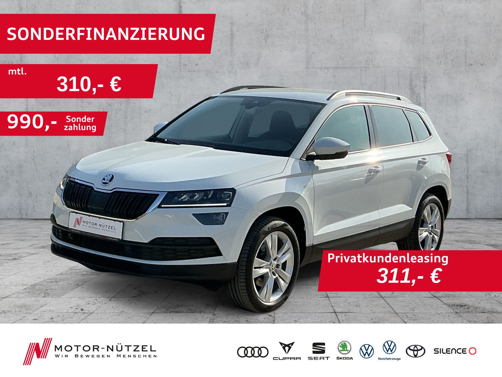 Skoda Karoq 2.0 TDI DSG 4x4 LED+NAVI+APP+ACC+AHK+360°