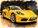 Porsche 718 Cayman - ohne OPF - extrem gepflegt - Porsche: Gelb