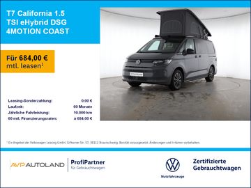 Volkswagen Leasingangebot: Volkswagen T7 California 1.5 TSI eHybrid DSG 4MOTION COAST
