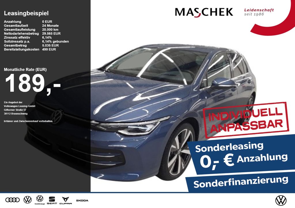 Volkswagen Golf Style 2.0 TDI Sonderleasing! AHK Anschlussg