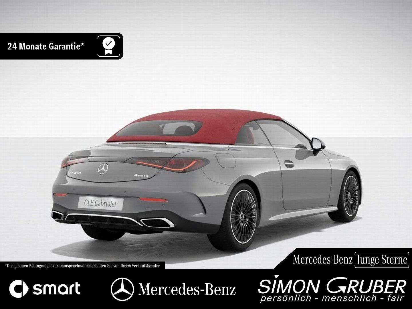 Fahrzeugabbildung Mercedes-Benz CLE 450 4M Cabrio AMG Leder rot 360 Burm 19 Zoll