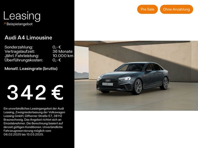 Audi A4 Limousine 30 TDI S line Tour*AHK*virtual*