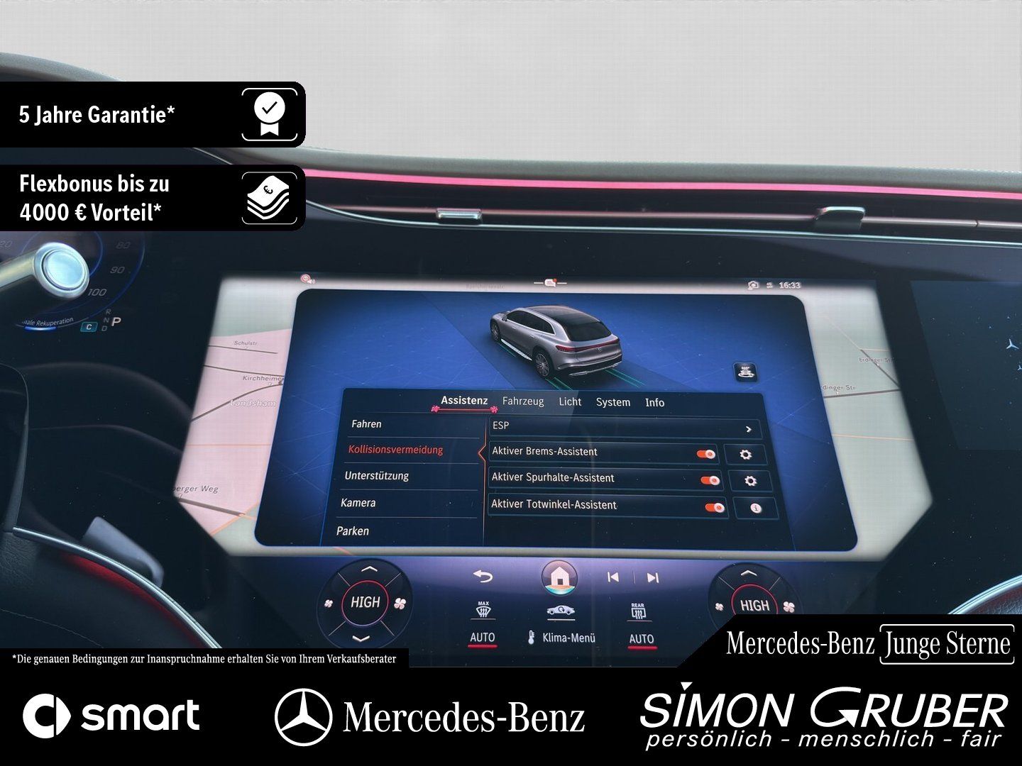 Fahrzeugabbildung Mercedes-Benz EQS 450+ SUV Electric Art Hyper HUD HAL 7Sitze