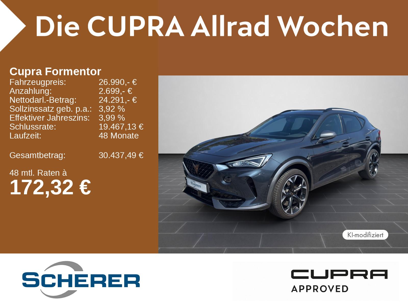 Cupra Formentor VZ 2.0 TSI 4Drive LED NAVI KAMERA ACC