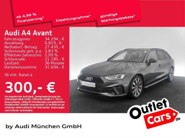 Audi A4 Avant 40 TFSI qu. S tronic 2x S line B&O/HuD/