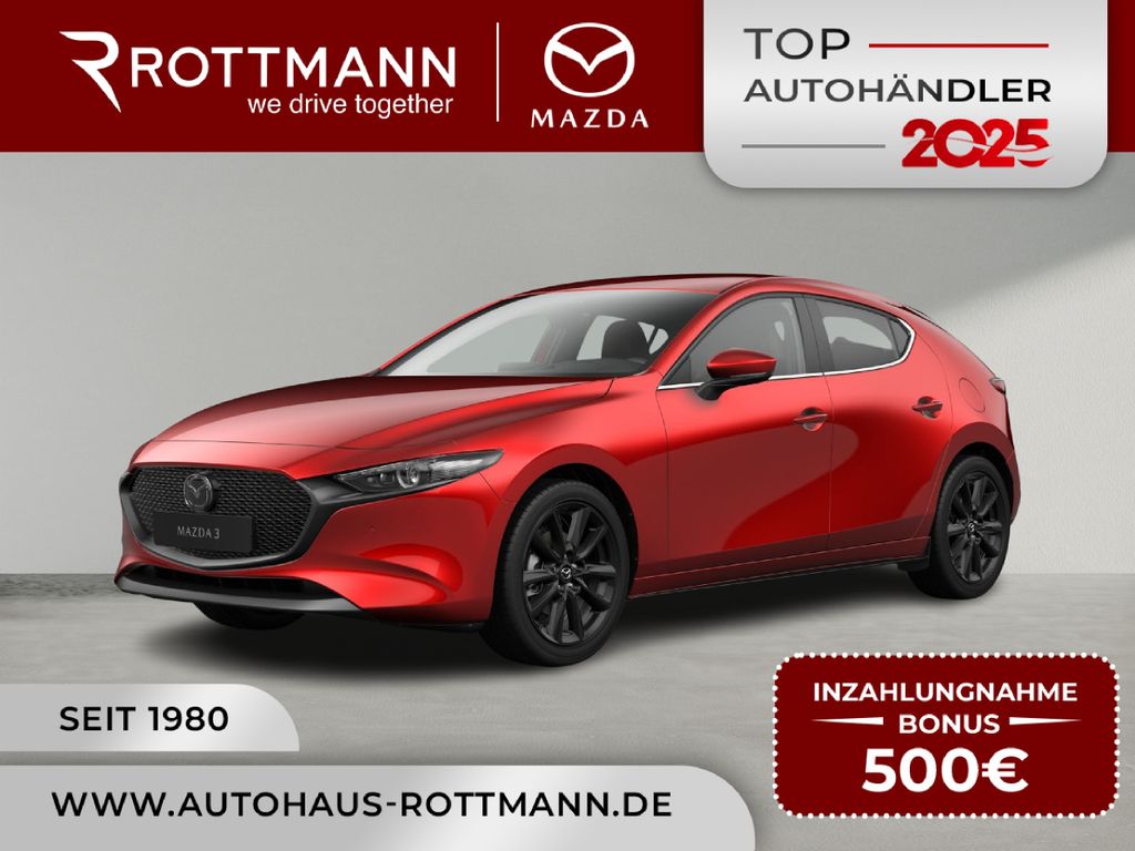 Mazda 3 2027 186ps Aut TAKUMI Rot-Leder 360°K BOSE NAV