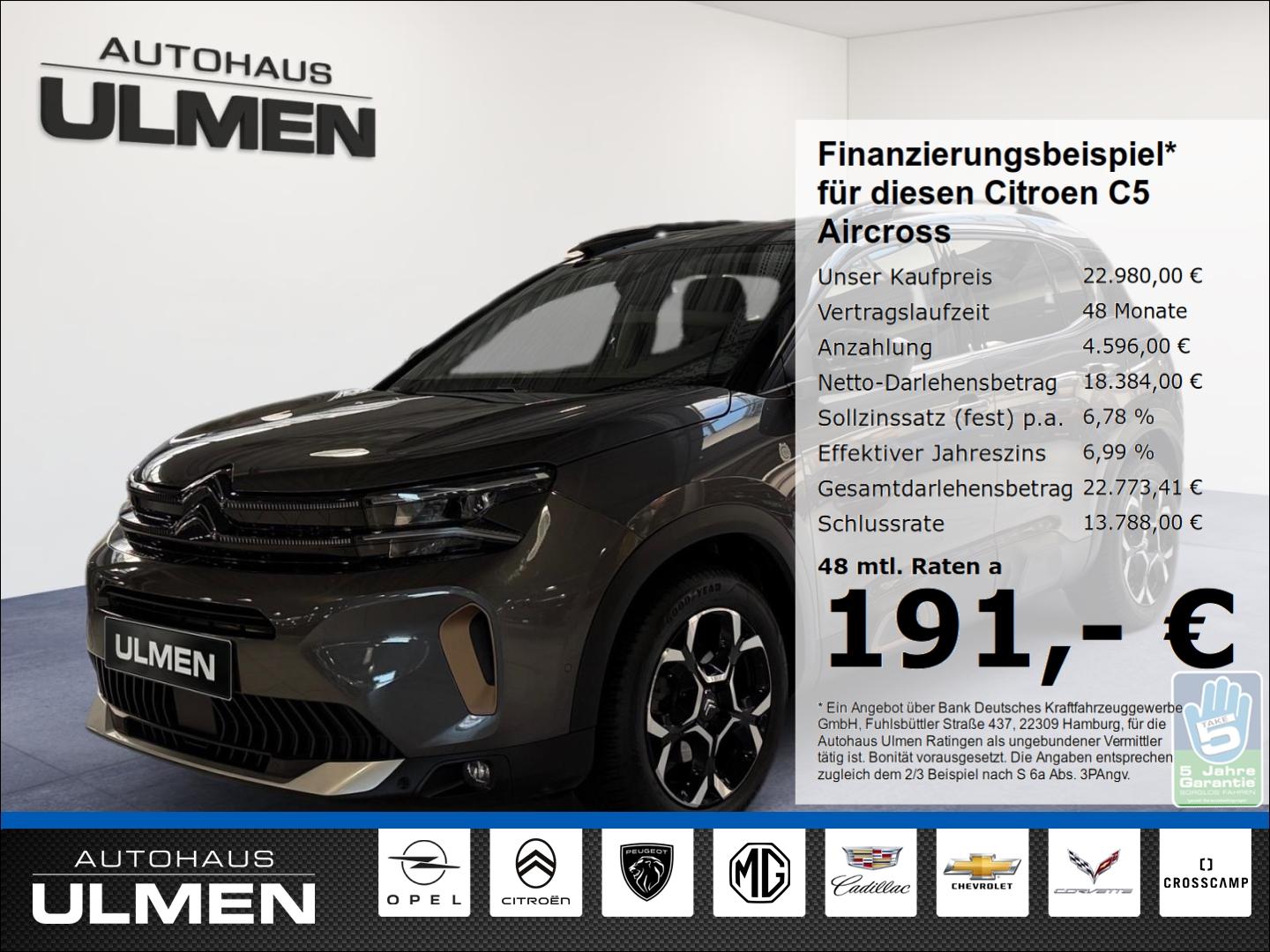 Citroën C5 Aircross C-Series 130 Rückfahrkamera SHZ Appl