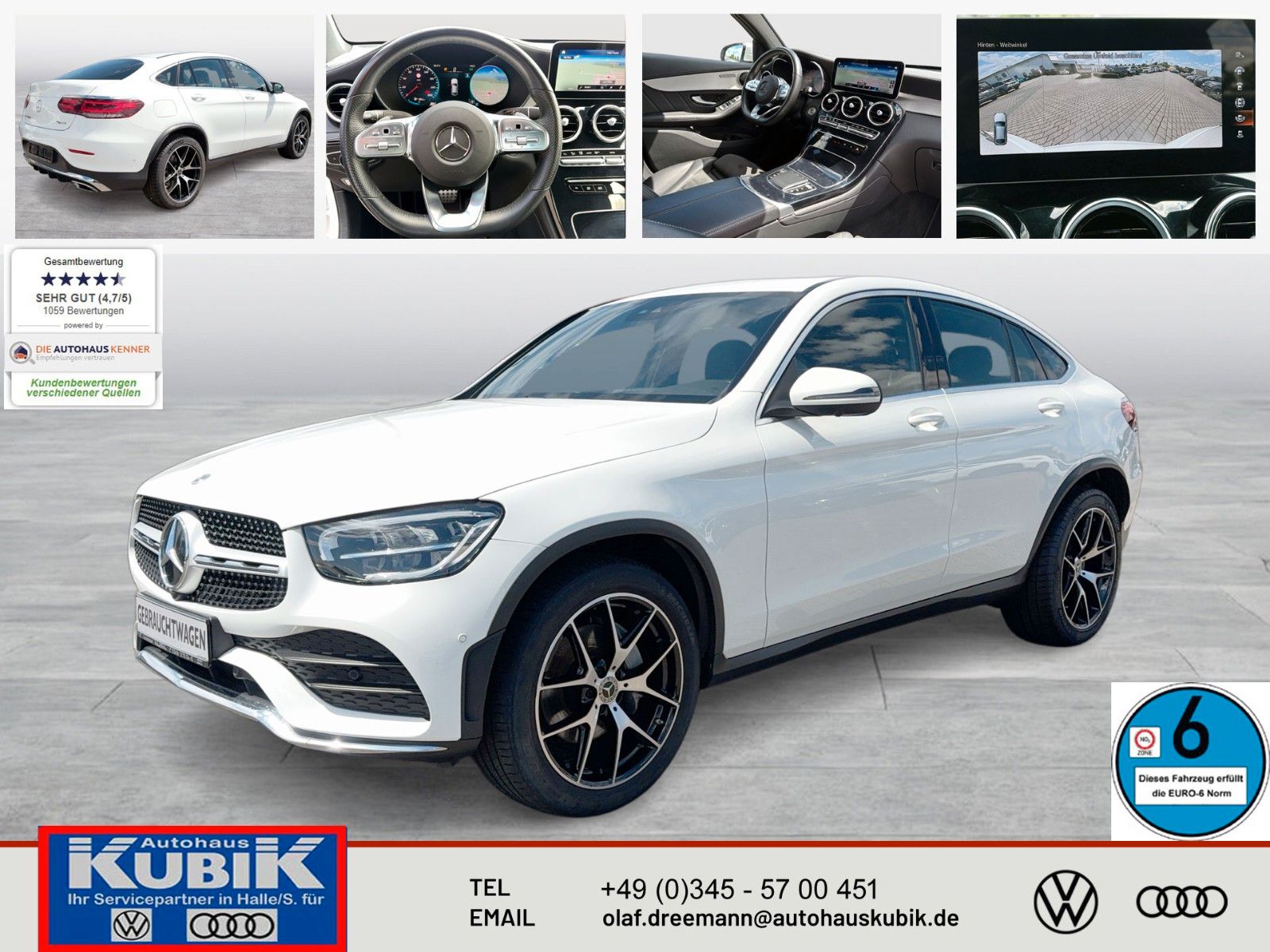 MERCEDES-BENZ GLC 300d Coupe AMG Line 9G-TRONIC 4Matic+360 Kam