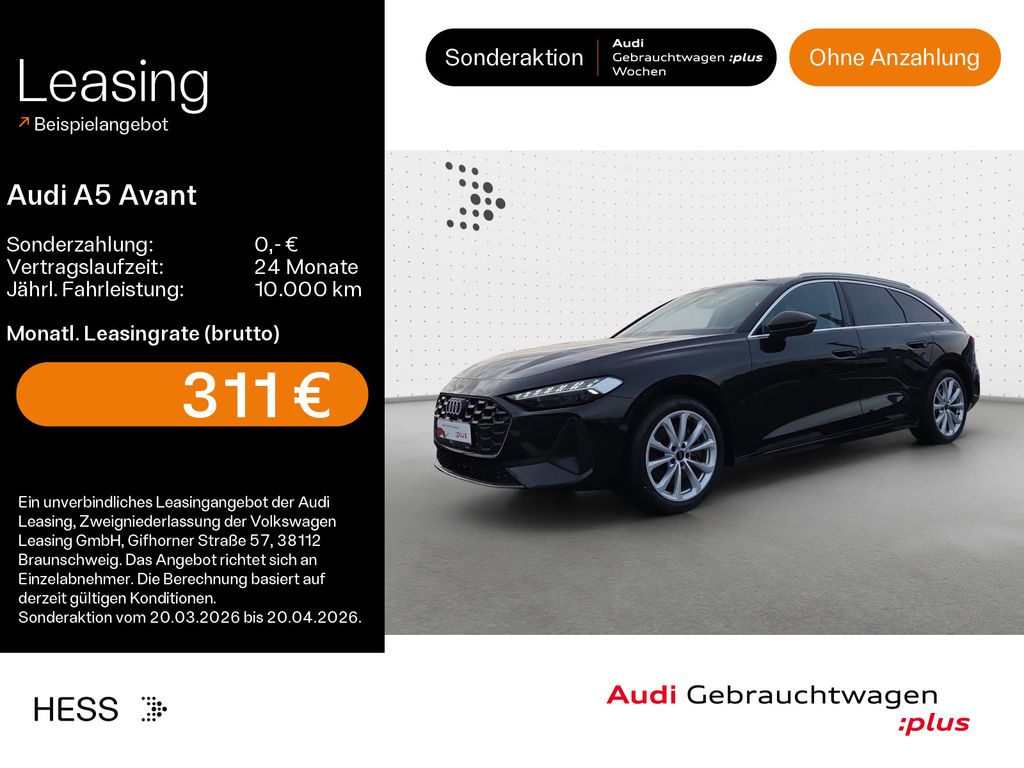 Audi A5 Avant TDI*LEDER*18ZOLL*KAMERA*HUD*B&O*LED*SHZ