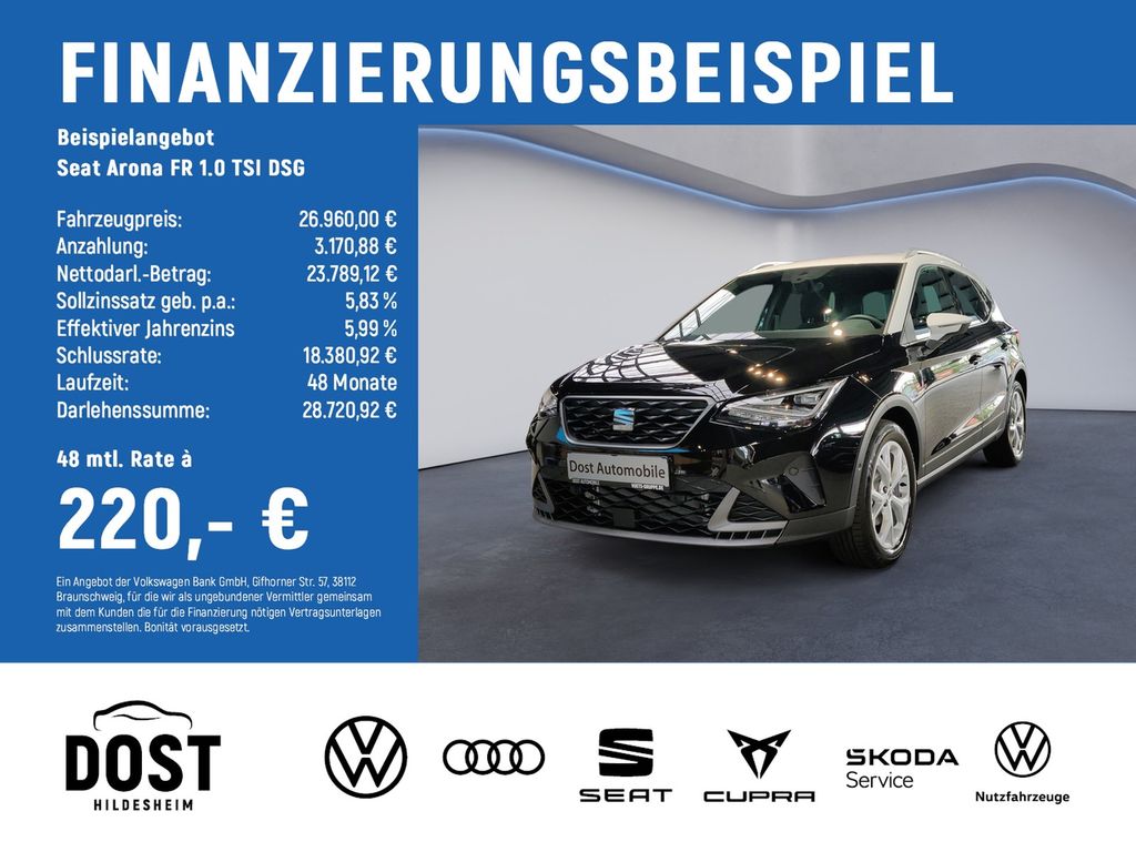 Arona FR 1.0 TSI DSG LED+SHZ+NAVI+KAMERA+ACC