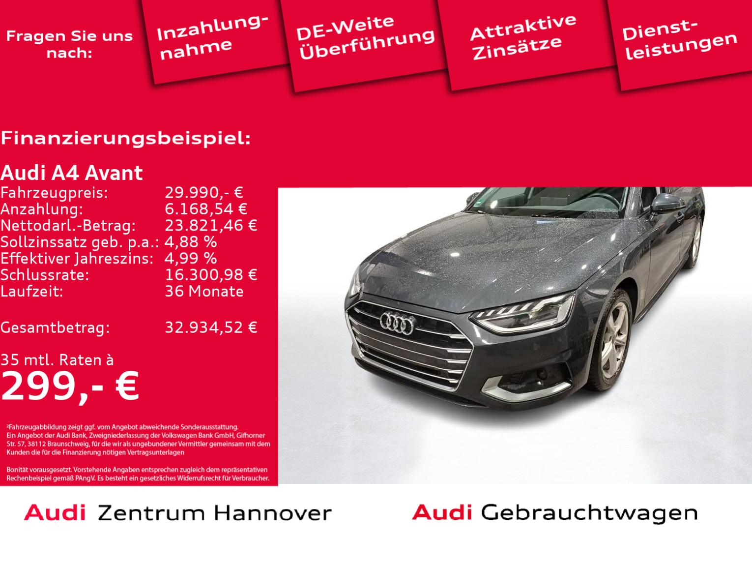 Audi A4 Avant 35 TFSI advanced AHK DAB LED