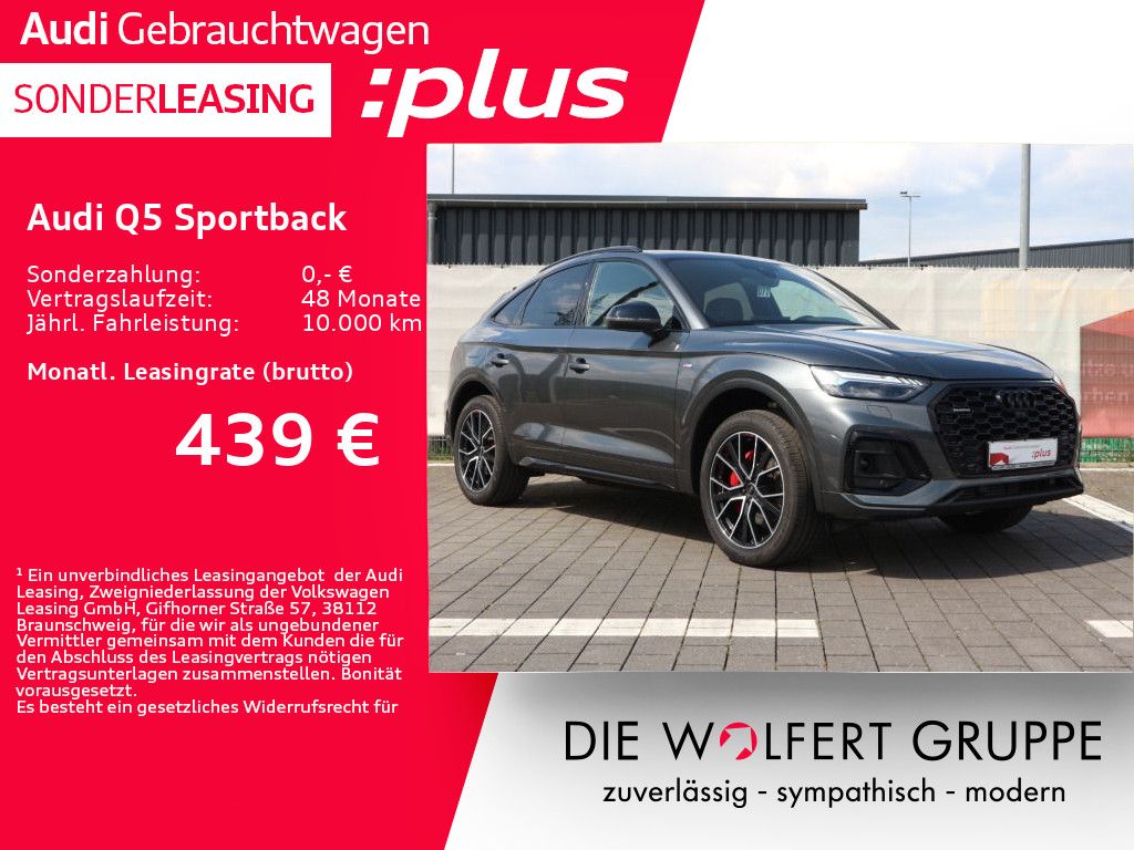 Abbildung Leasingangebot Audi Q5 Sportback S line 50 TFSI e quattro *0,5%*AHK