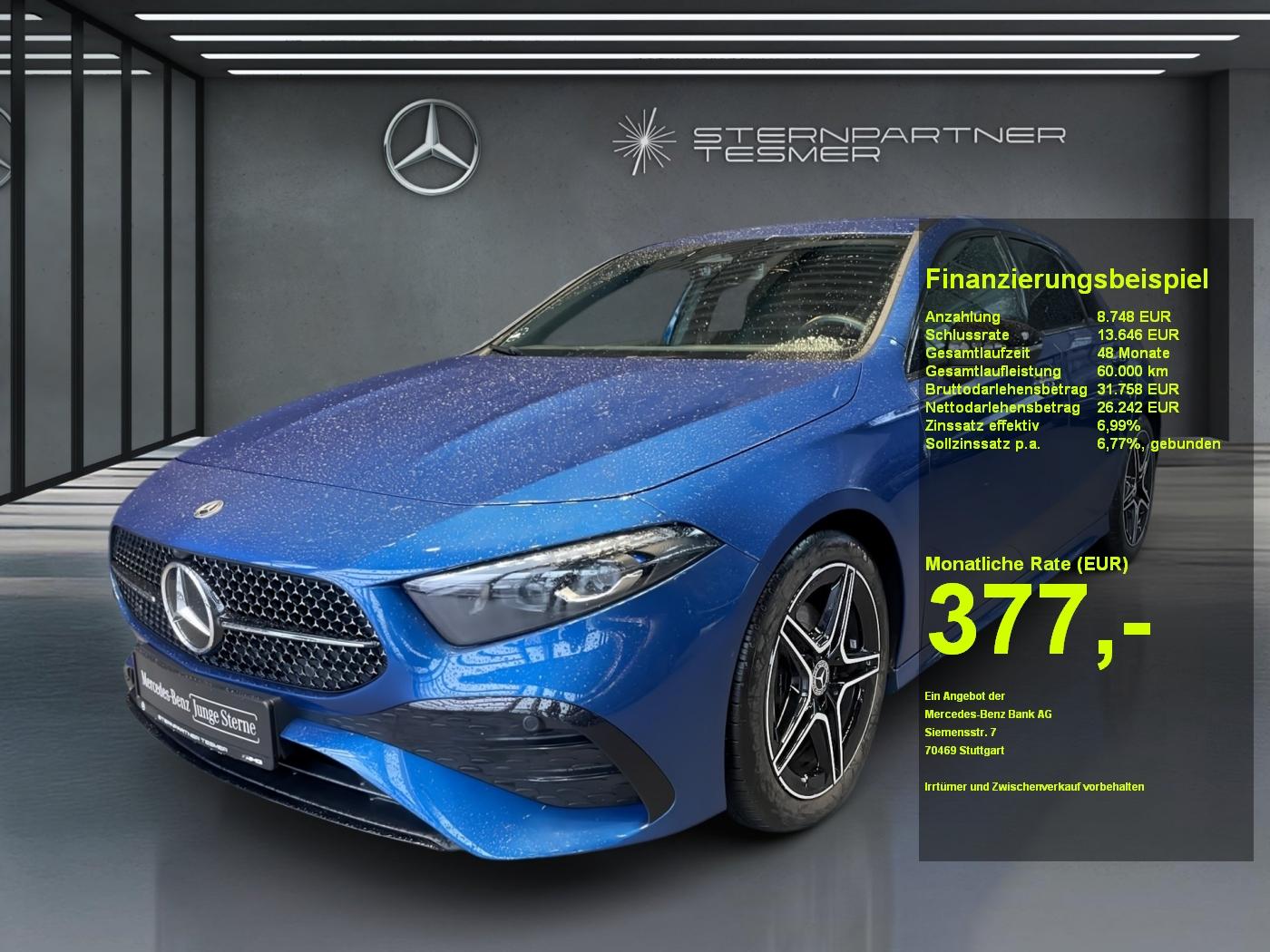 Mercedes-Benz A 200 d AMG+NIGHT+AMBIENTE+MBEAM+MBUX