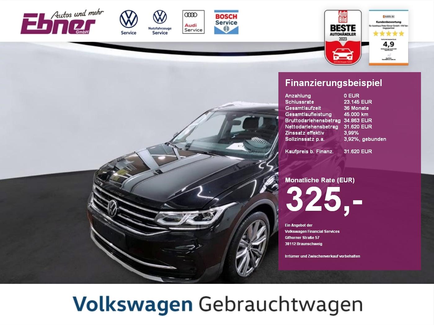 Volkswagen Tiguan ELEGANCE eHybrid 245PS PHEV DSG NP:59tEUR