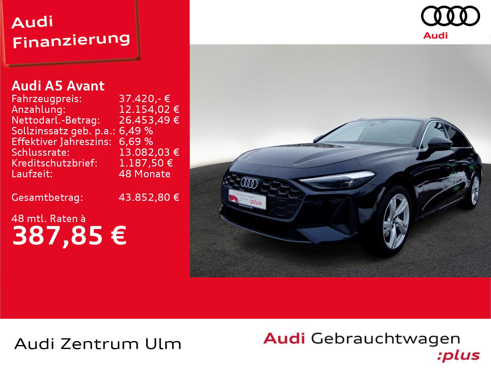 Audi A5 Avant TFSI AHK LED NAVI SPORTSITZE RFK 5J.GAR