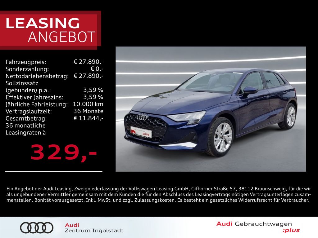A3 Sportback 30 TFSI ACC NAVI virtual Advanced