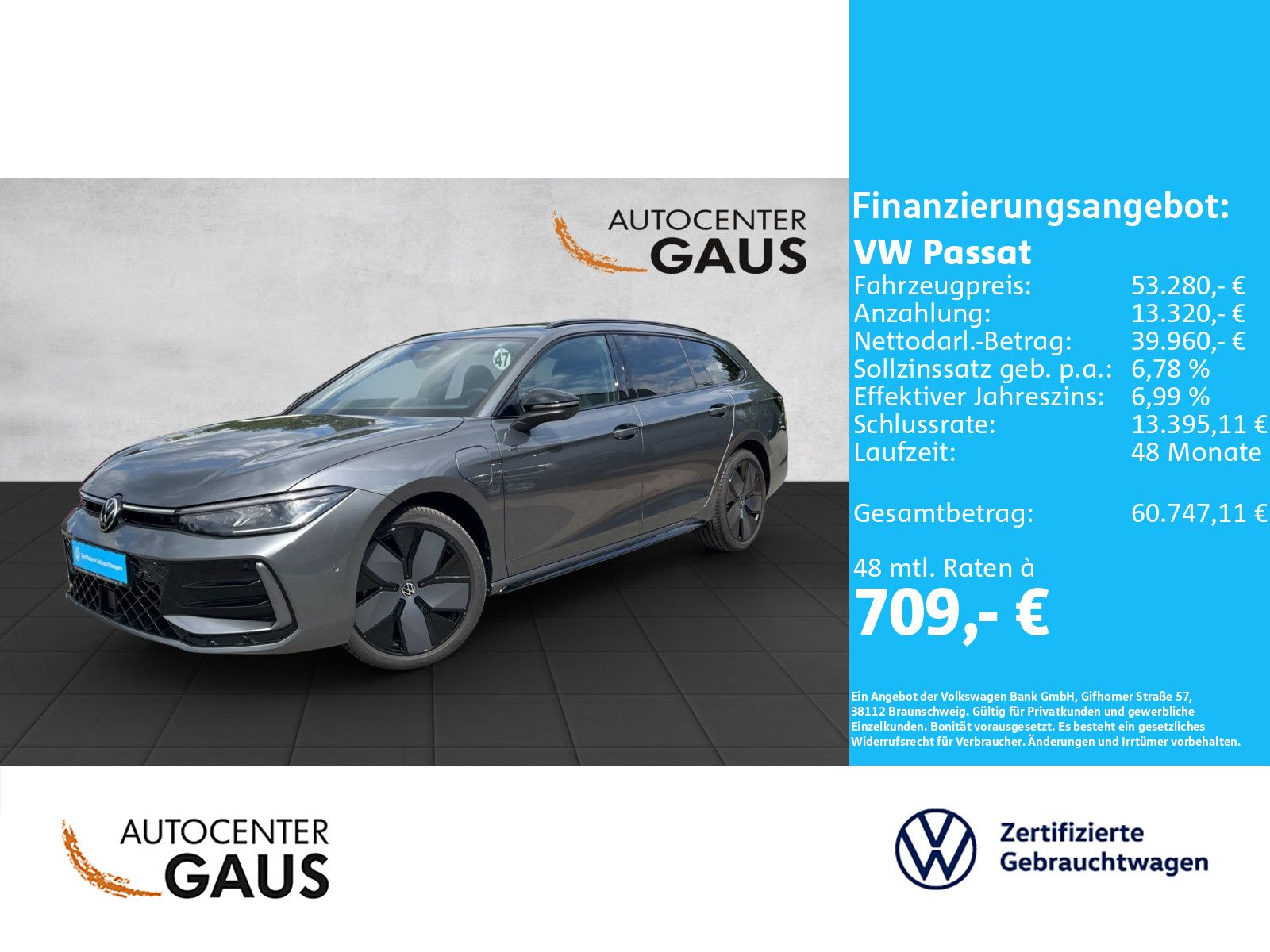 Passat R-Line 1,5 l eHybrid OPF 130 kW ( 177 PS)
