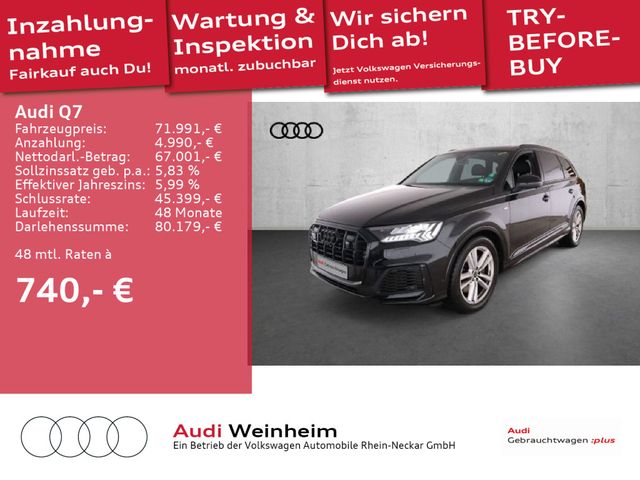 Audi Q7 55 V6 TFSI quattro S-line Black-Plus-Paket Ma