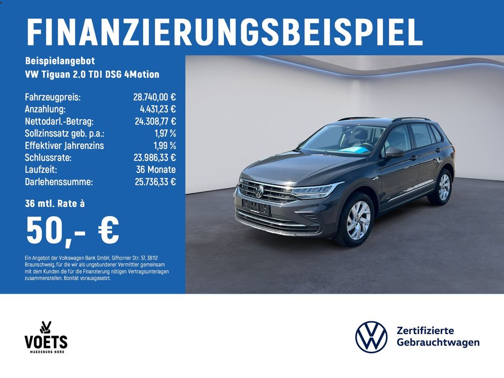 Tiguan 2.0 TDI  DSG 4Motion Life LED+NAVI+ACC