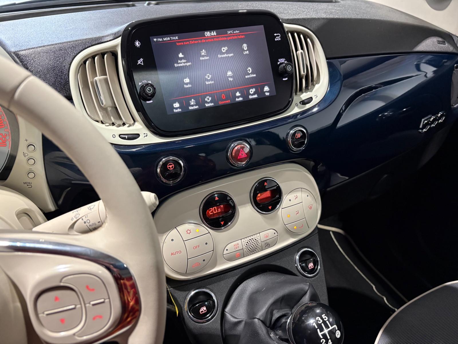 Fiat 500 Lounge*Klimaaut.*Glasdach*, миниатюра 14