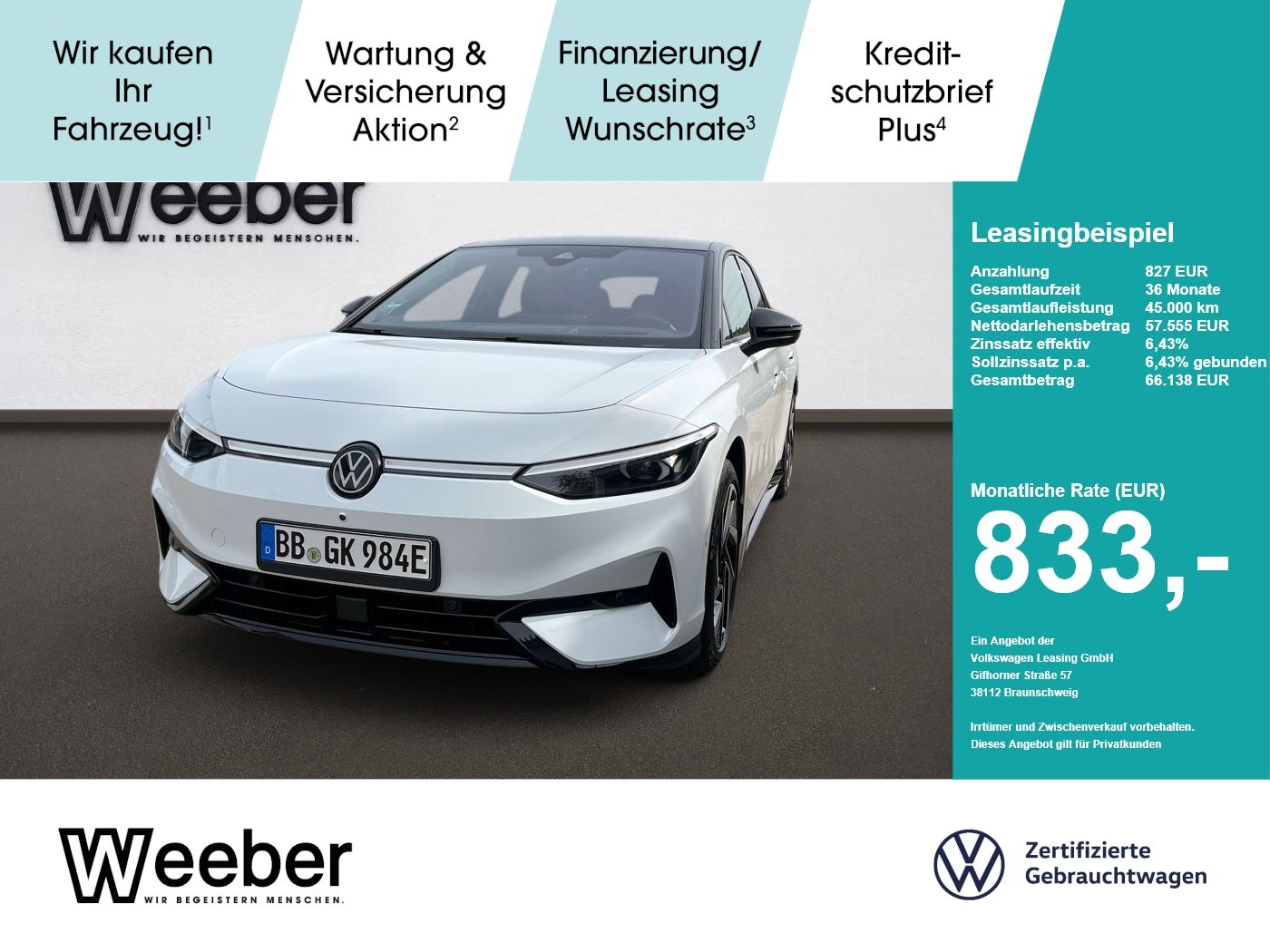 Volkswagen ID.7 Pro S Pro HeadUp Panodach AHK Navi LED LM foto 1