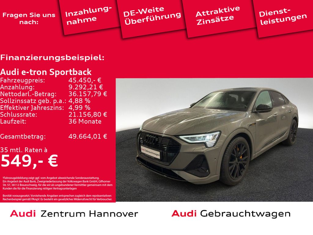 Audi e-tron Sportback 55 quattro S line