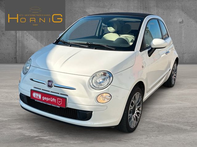 Fiat 500C°Gelato Weiss°Automatik°Teilleder°