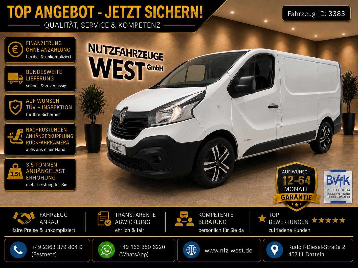 Renault Trafic Kasten L1-H1