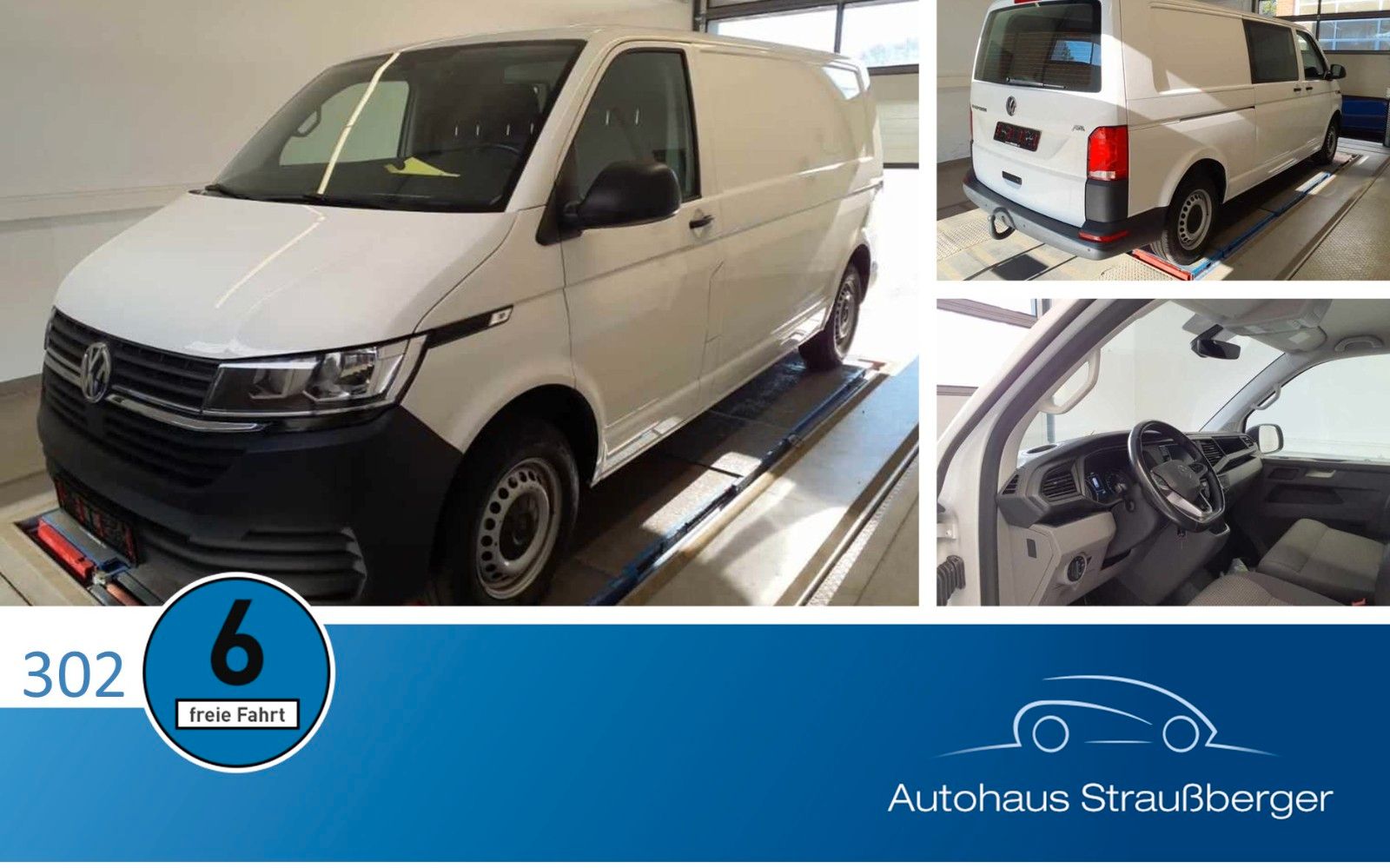 Volkswagen T6 Transporter 2021, Automāts, Furgons, Balts — Latvijā