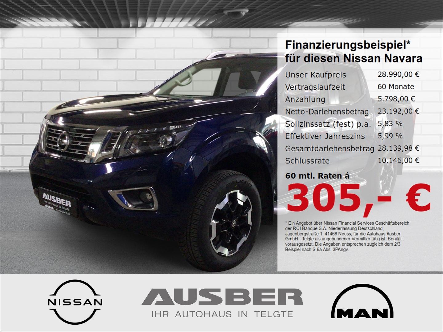Nissan Navara Tekna Double Cab 4x4 6MT AHK 3,5to Ladefl