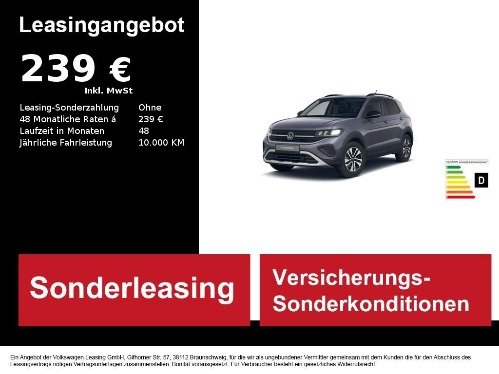 Volkswagen T-Cross ENERGY 1.0 l TSI 116 PS DSG *AHK*CAM*