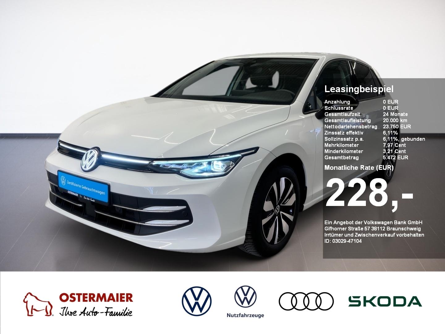 Volkswagen Golf VIII GOAL 1.5TSI 116PS ACC.AHK.NAVI.2xPDC.L