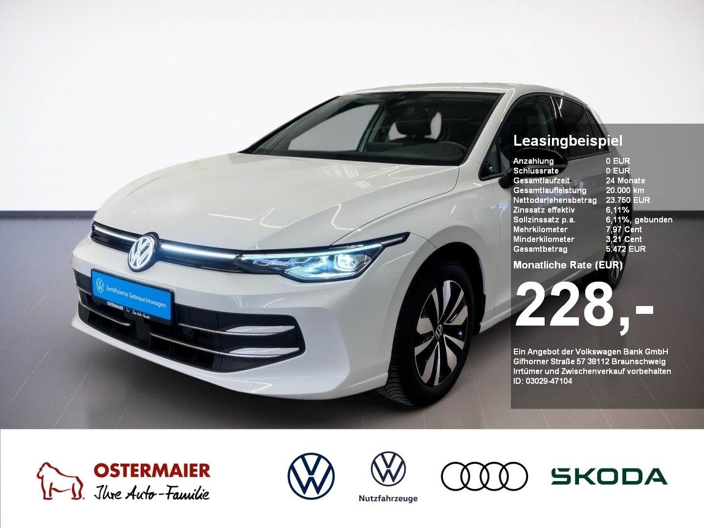 Volkswagen Golf VIII GOAL 1.5TSI 116PS ACC.AHK.NAVI.2xPDC.L