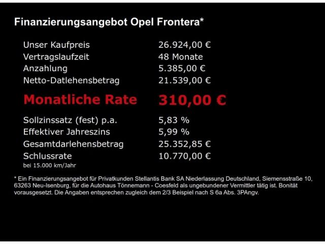 Frontera C GS eDCT+NAVI+RÜCKFAHRKAMERA+LED-SCHEI