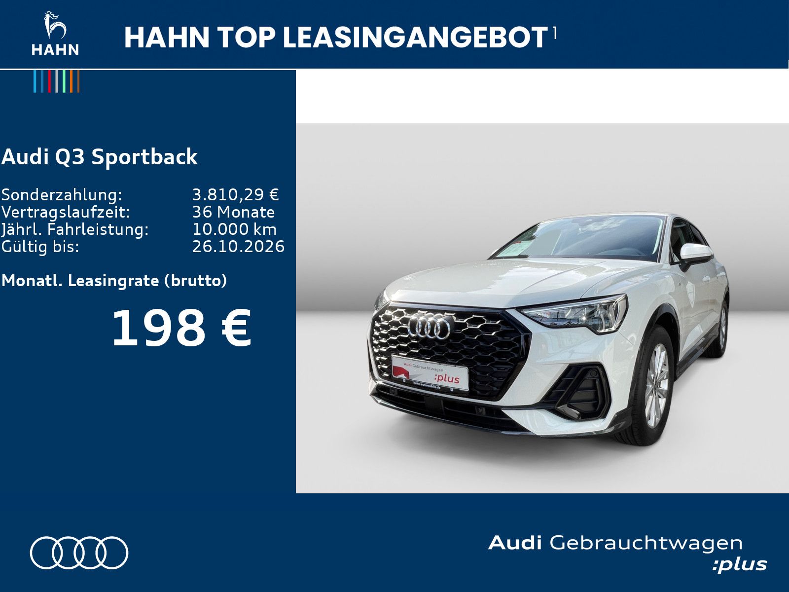 Audi Q3 Sportback TFSI S-trc S line AHK Navi ACC Heck foto 2