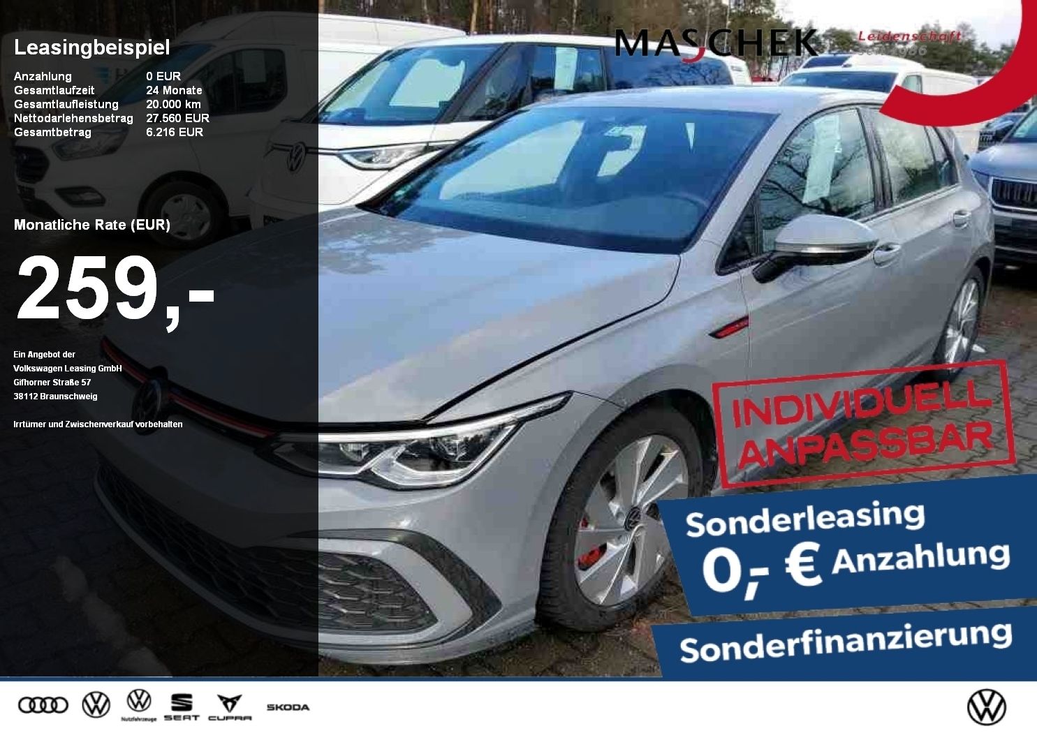 Volkswagen Golf GTI *Sonderleasing* 2.0 TSI DSG Navi ACC Ca