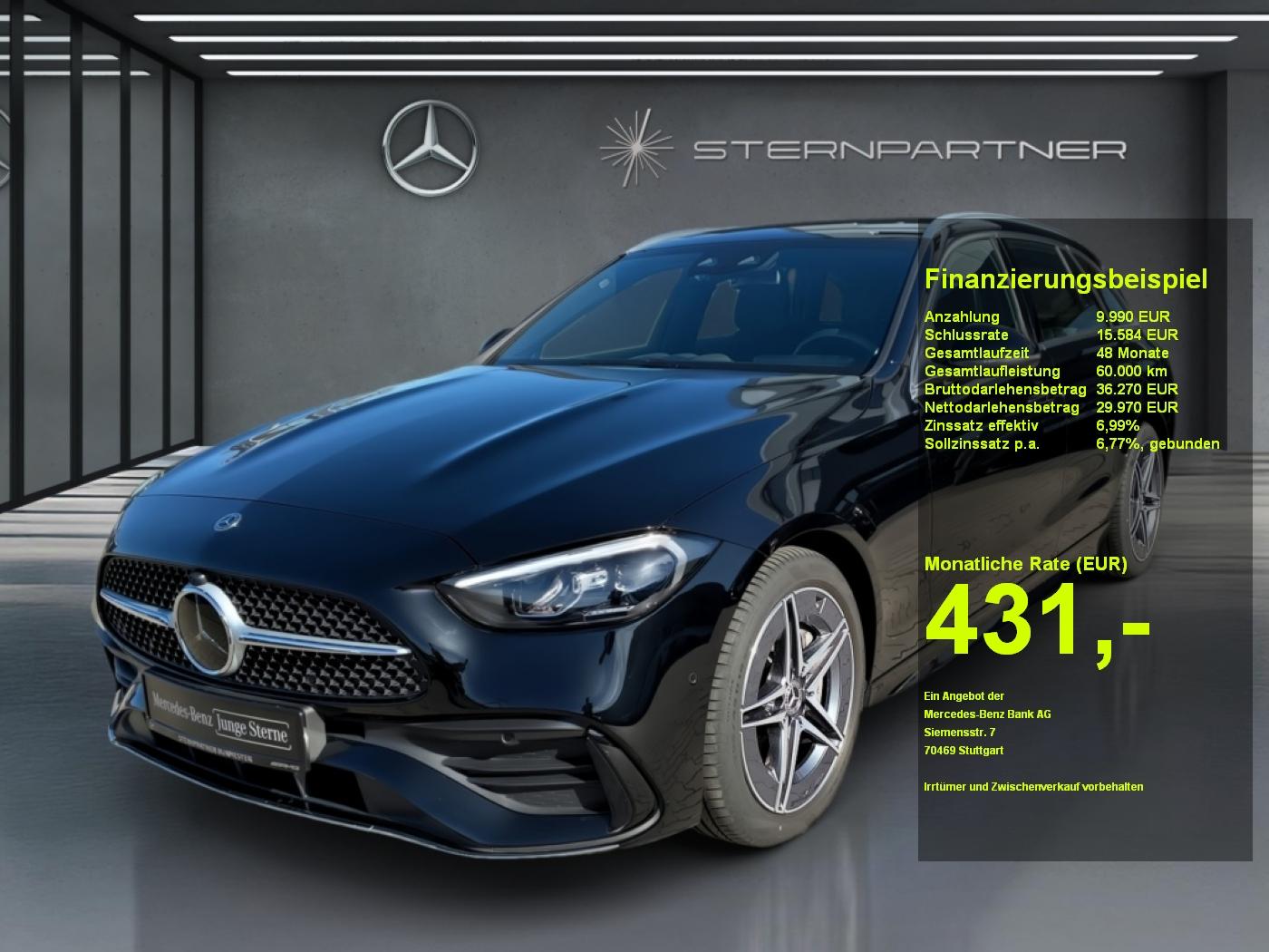 Mercedes-Benz C 300 T AMG+MBUX+Ambiente+CarPlay+KAMERA+AHK+AUT