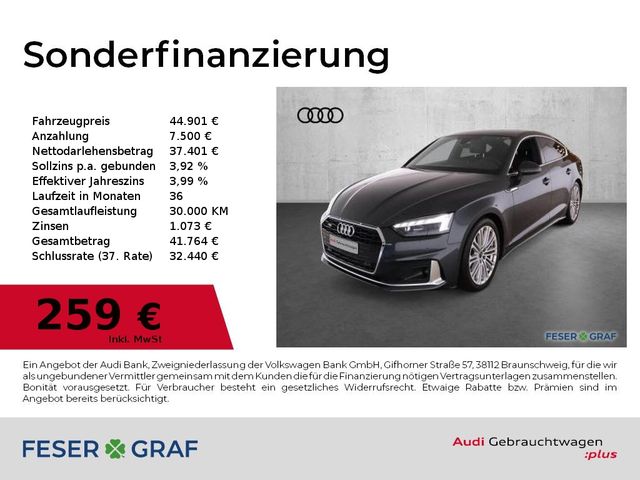 Audi A5 Sportback 40 TFSI qu S Line Int Leder,Navi,Ma