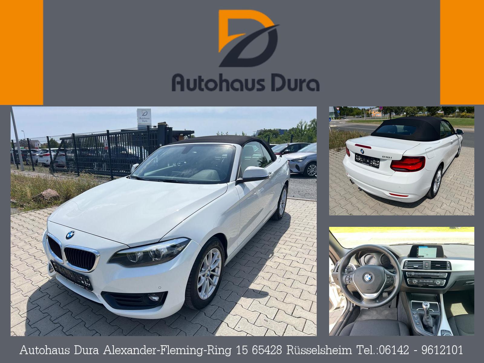 BMW 218i Cabrio Advantage Navi+Led+Shz+Pdc