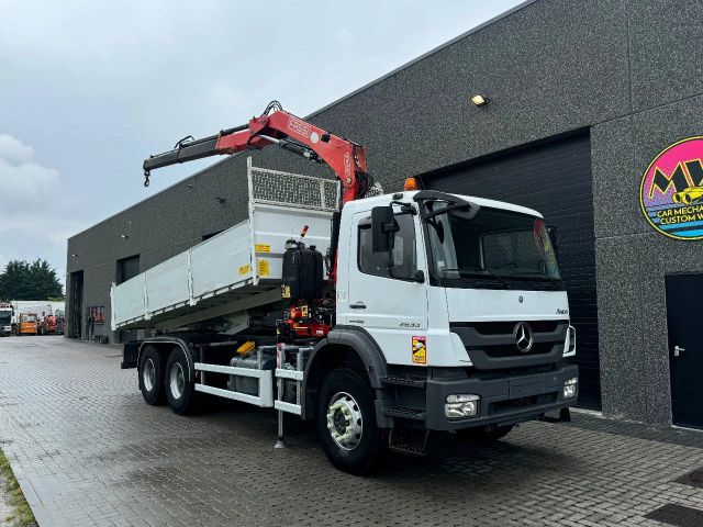 Mercedes-Benz Axor 2633 Fassi 13T/M + Kipper 6x4