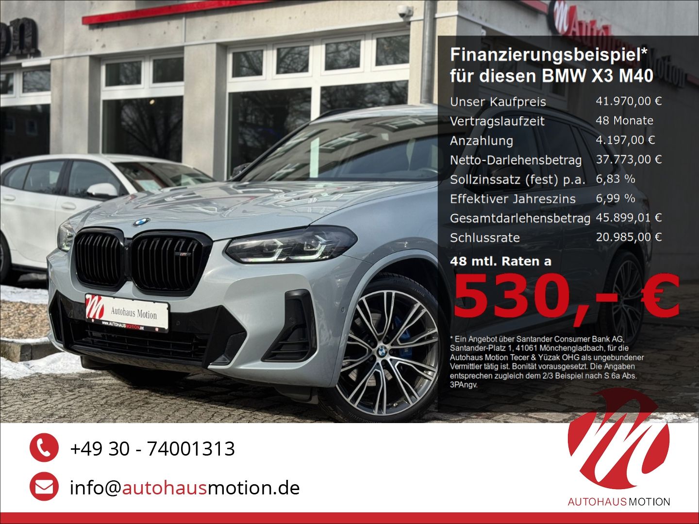 BMW X3 M40 d Navi Kamera Sportabgasanlage  Memory Si