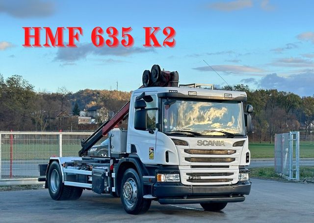 Scania P250* FAHRGESTEL 4,30* HMF 635 K2/FUNK* TOP