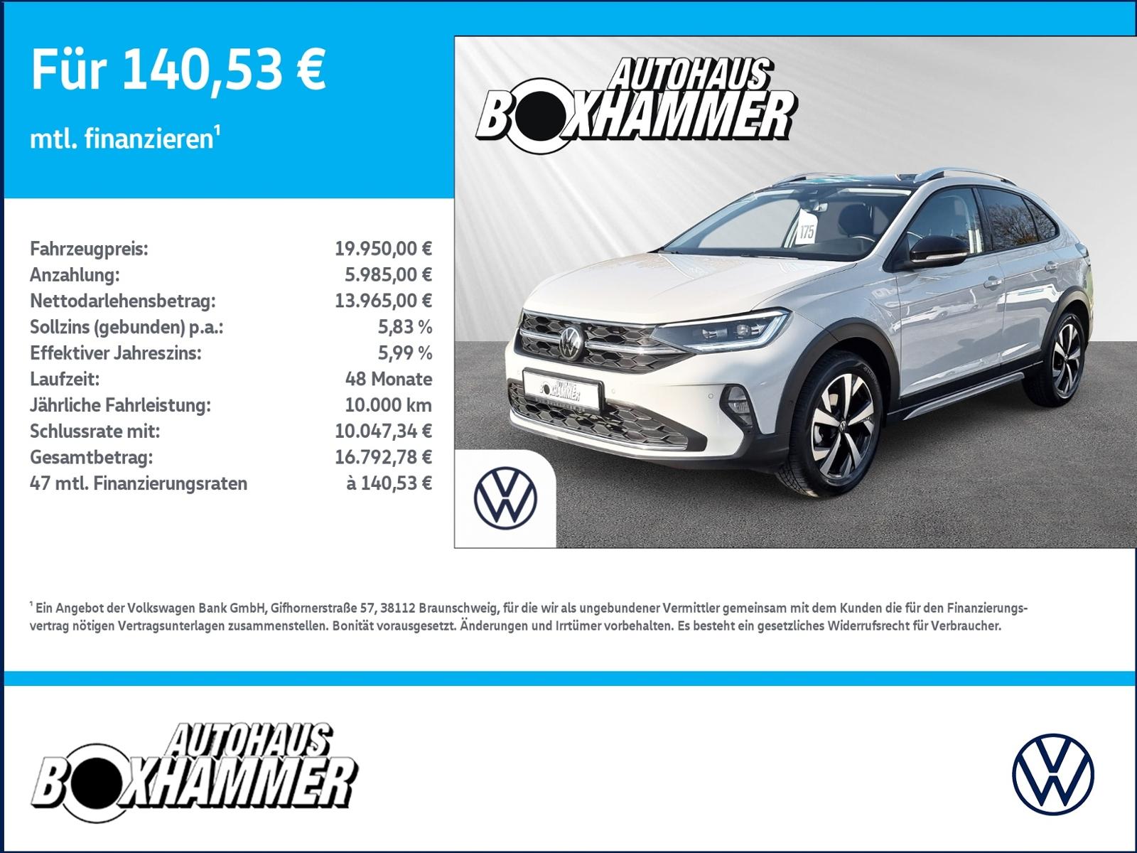 Volkswagen Taigo 1,0 TSI Style  IQ.DRIVE+RÜCK.KAM+TRAVEL AS