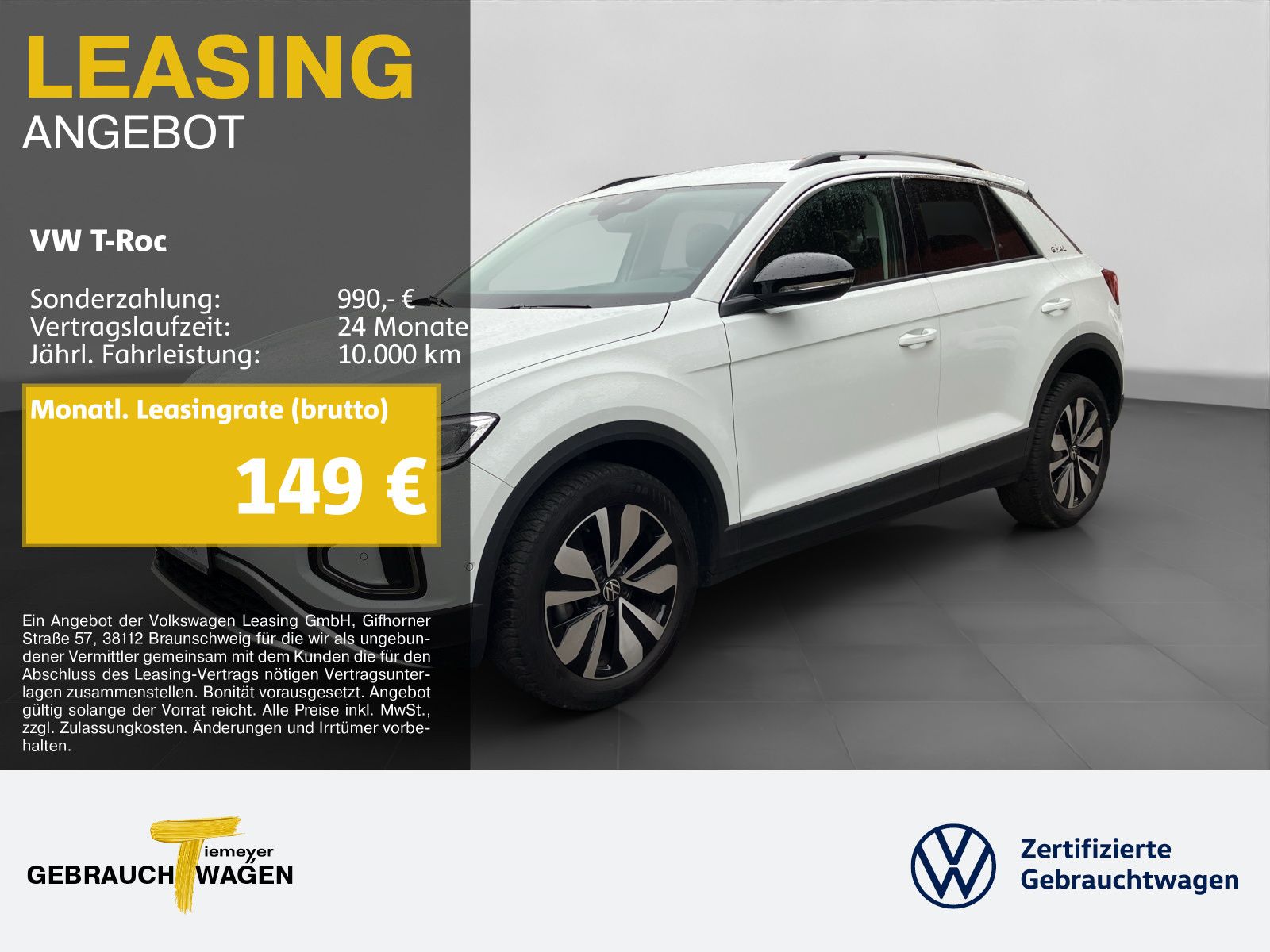 Volkswagen T-Roc 1.0 TSI GOAL NAVI ASSIST APP-CON PRIVACY